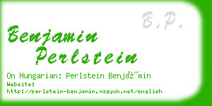 benjamin perlstein business card